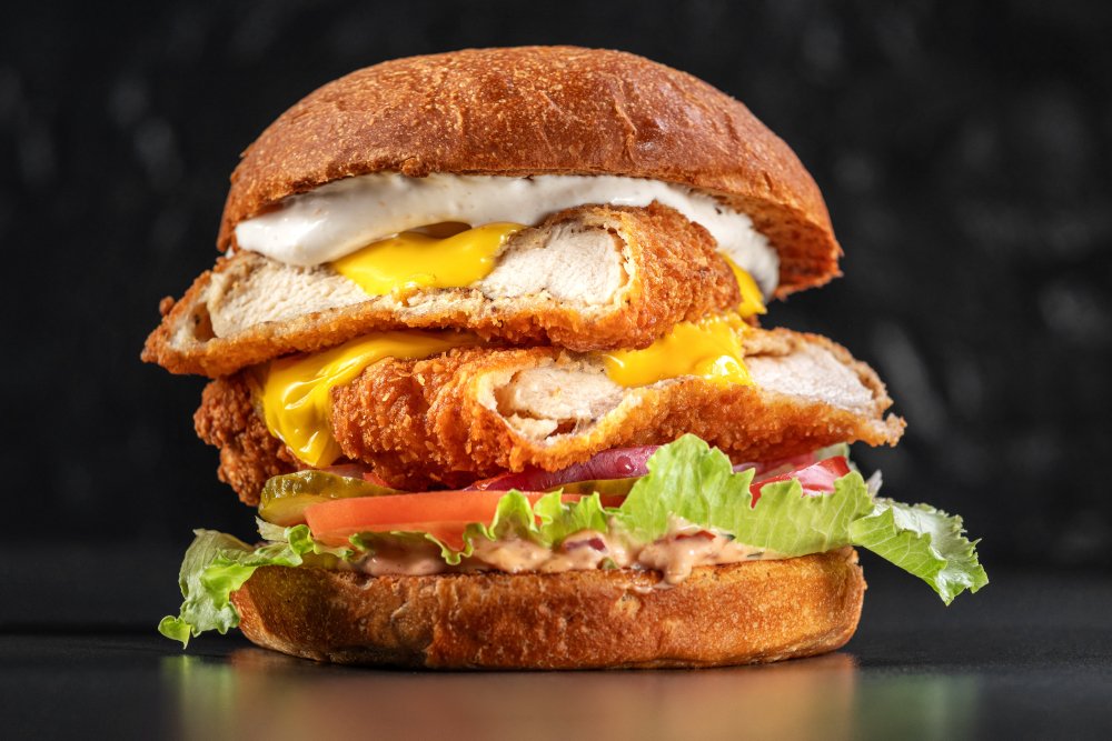 Salted Egg Yolk Burger